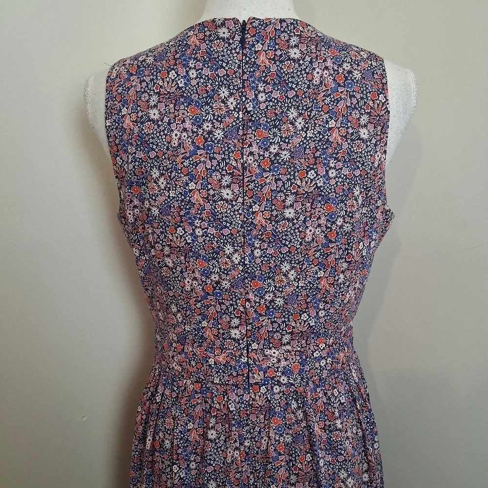 J.Crew Liberty Fabric Kayoko Floral Sleeveless Maxi Dress Size 6